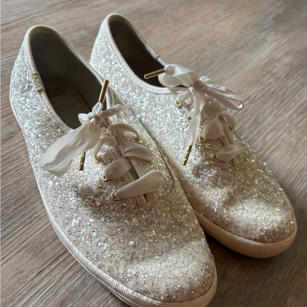Kate Spade New York Champion Glitter Keds Sz 7.5